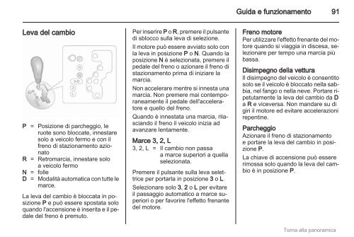 Manuale (09.5) - Opel