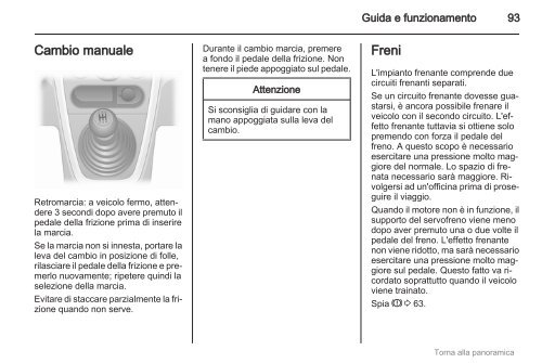 Manuale (09.5) - Opel