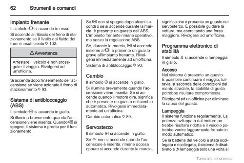 Manuale - Opel