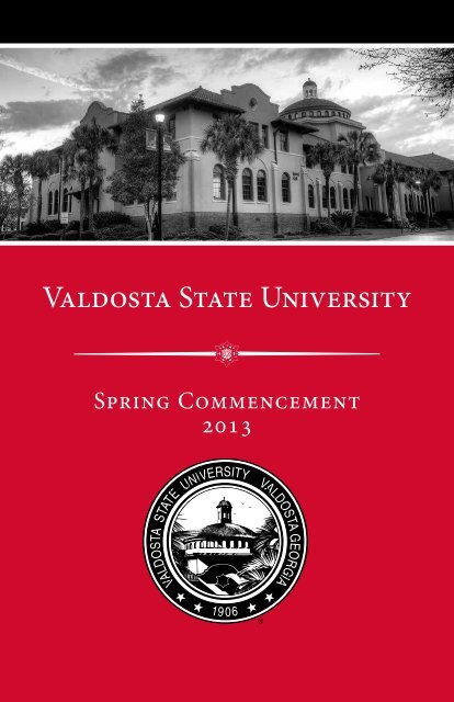 Spring 2013 Program - Valdosta State University