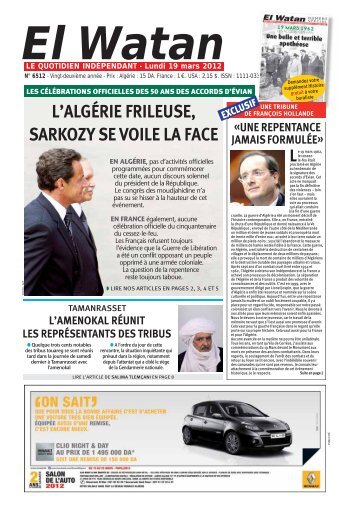 L'ALGÉRIE FRILEUSE, SARKOZY SE VOILE LA FACE