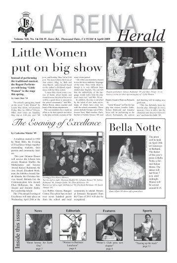 Little Women put on big show - La Reina High School
