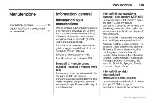 Download manuale - Opel