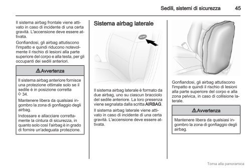 Download manuale - Opel