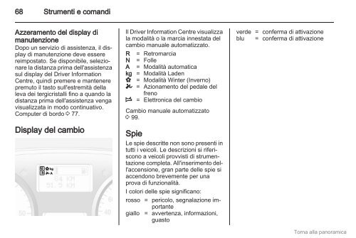 Download manuale - Opel