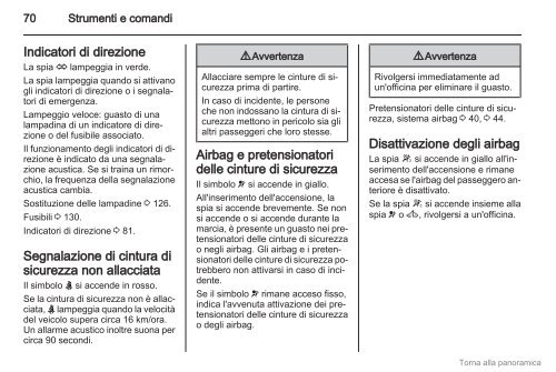 Download manuale - Opel