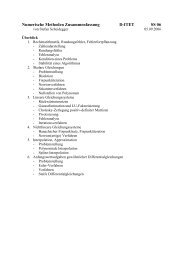 Numerische Methoden Zusammenfassung D-ITET SS 06