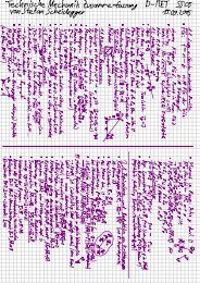 Zusammenfassung Technische Mechanik - itet