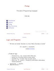 Prolog Logic and Programs