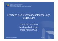 Startstöd och investeringsstöd för unga jordbrukare - Uusimaaseutu.fi