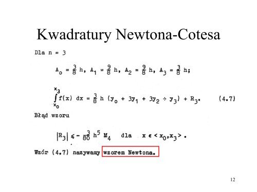 Metody numeryczne - ITLiMS