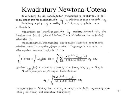 Metody numeryczne - ITLiMS