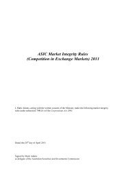 ASIC Market Integrity Rules (Competition in Exchange Markets) 2011