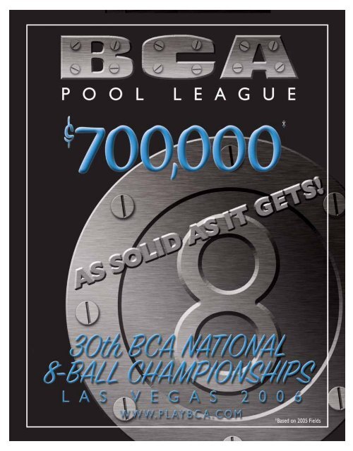 What A Year For Pool And The BCA Pool League