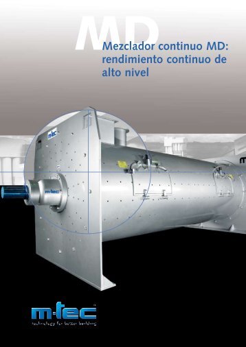 Mezclador continuo MD - m-tec