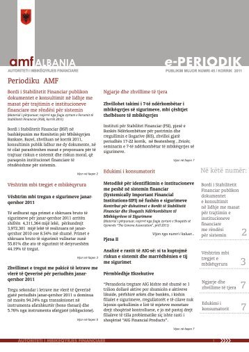 Periodiku AMF Nr. 45 - AMF :: Autoriteti i Mbikëqyrjes Financiare