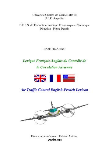 Air Traffic Control English-French Lexicon - Aéro-club de Hesbaye