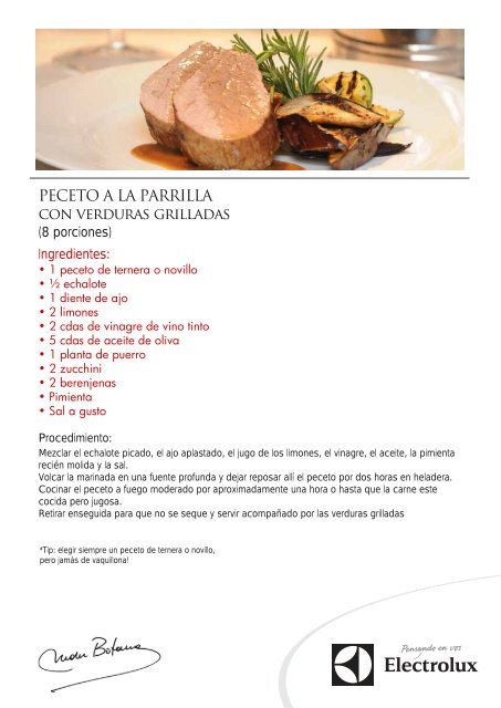 PECETO A LA PARRILLA con verduras grilladas - Electrolux