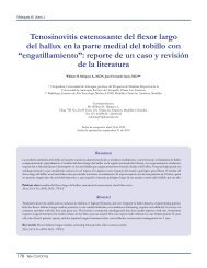 Tenosinovitis estenosante del flexor largo del hallux en la parte ...