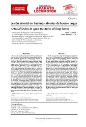 Lesión arterial en fracturas abiertas de huesos largos Arterial lesion ...