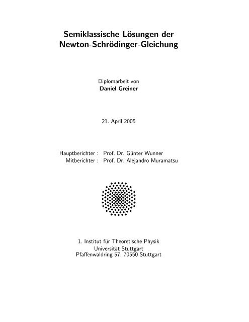 1.6M - Institut für Theoretische Physik der Universität Stuttgart