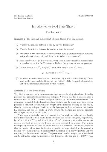 Introduction to Solid State Theory