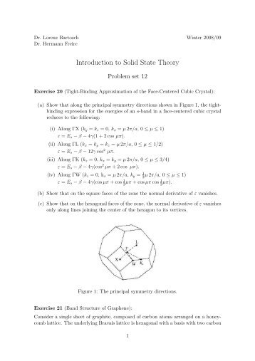 Introduction to Solid State Theory