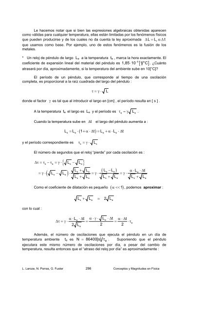 CAPITULO VIII TEMPERATURA Y DILATACION