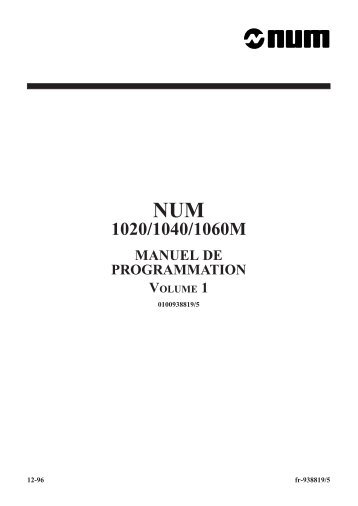 Manuel de programmation MW (Volume 1)