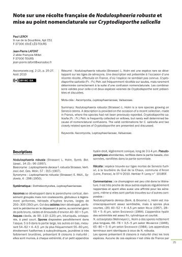 sii, à la tourbière du Gué de la Chaux, commune d ... - Ascomycete.org