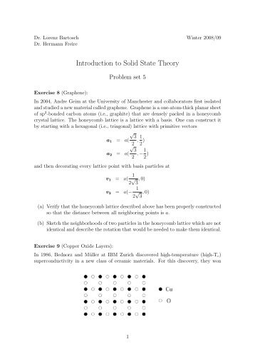 Introduction to Solid State Theory