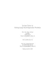 Lecture Notes on Solving Large Scale Eigenvalue ... - ETH Zürich