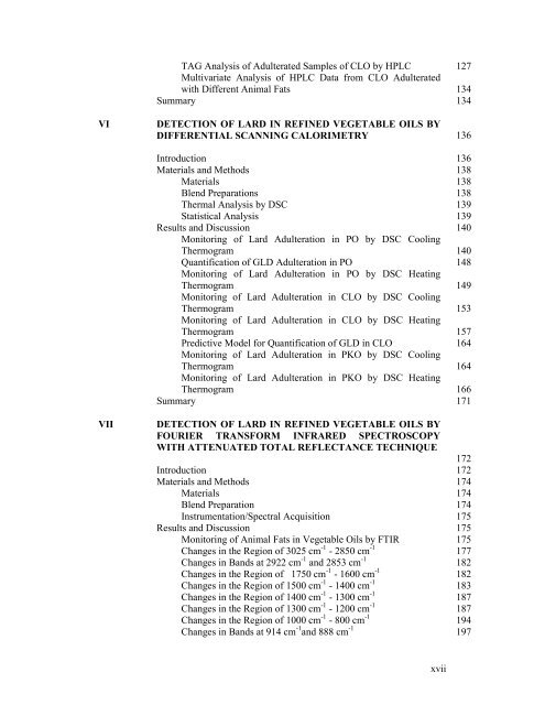 DETECTION OF LARD AND INTERESTERIFIED LARD AS ...