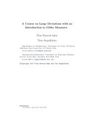 A Course on Large Deviations with an Introduction to Gibbs Measures.