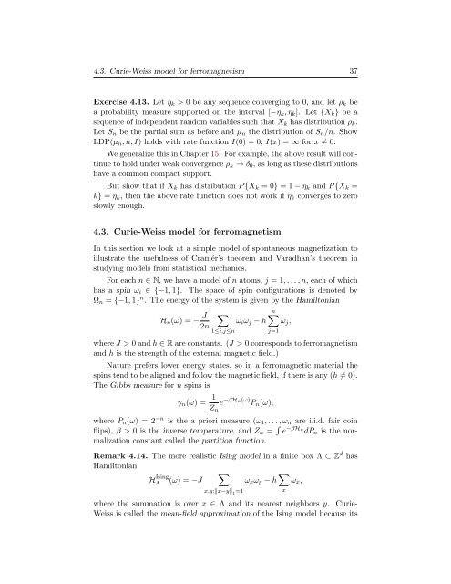 A Course on Large Deviations with an Introduction to Gibbs Measures.