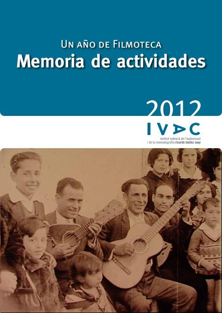 Memoria de actividades - IVAC - Generalitat Valenciana