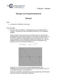 Übungen aus Programmiertechnik