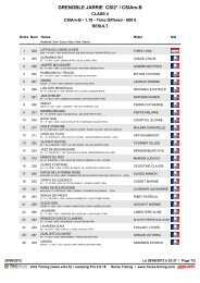 GRENOBLE JARRIE CSI2* / CSIAm-B - Horse timing