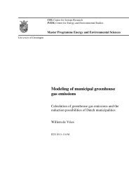 Modeling of municipal greenhouse gas emissions