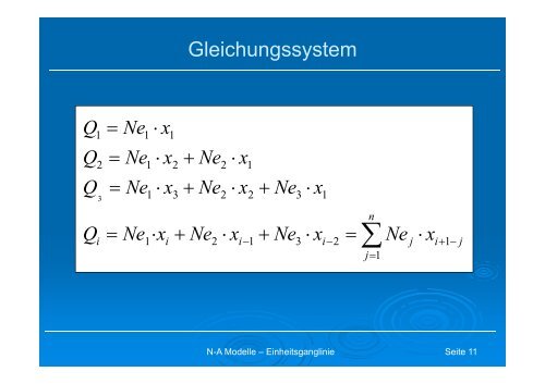 NA Modelle – Einheitsganglinie - Institut für Wasserwirtschaft ...