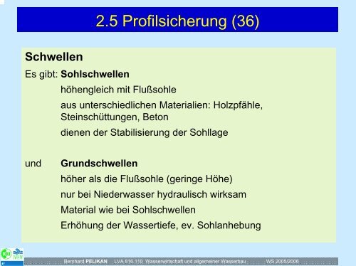 LVA 816 310 WAWI und allg. WABAU - Institut für Wasserwirtschaft ...