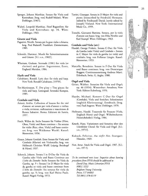 Journal of the American Viola Society Volume 10 No. 2, 1994