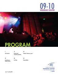 PROGRAM - Mondavi Center