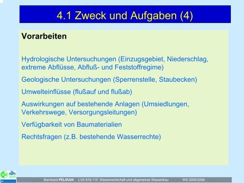 bewegliche Wehre - Institut für Wasserwirtschaft, Hydrologie und ...