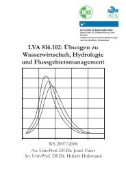 LVA 816.102: Übungen zu Wasserwirtschaft, Hydrologie und ...