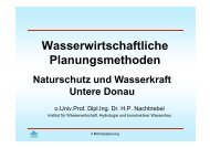 Definition der Zielsetzungen - Institut für Wasserwirtschaft ...