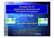 Angabe - Institut für Wasserwirtschaft, Hydrologie und konstruktiven ...