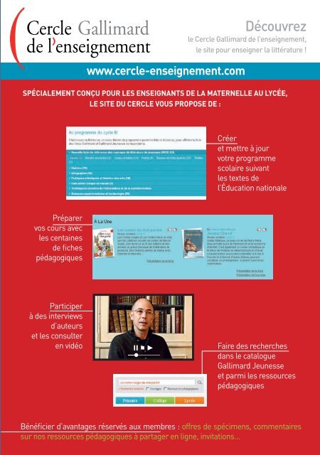 Téléchargez ce catalogue en pdf - Gallimard Jeunesse