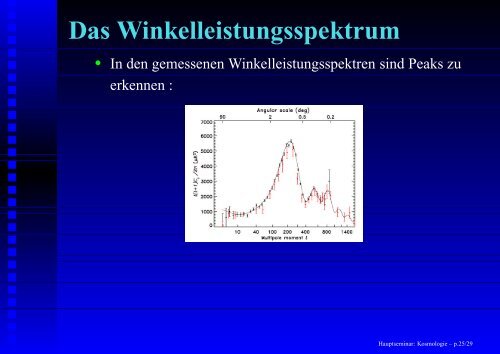 Hauptseminar: Kosmologie - Institut für Theoretische Physik der ...