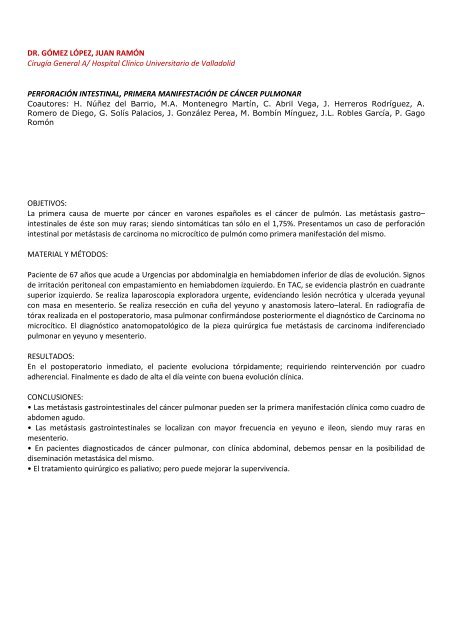 libro de abstracts - Asociación Castellano-Leonesa de Cirujanos